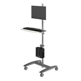Dataflex ViewMate Argento Pannello piatto Trolley multimediale (52.702)