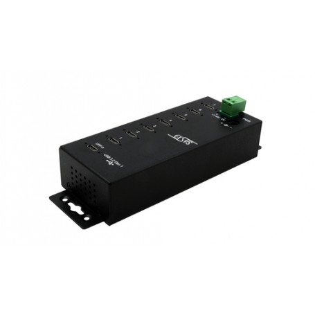 EXSYS EX-1147HMVS hub di interfaccia USB 3.2 Gen 1 (3.1 Gen 1) Type-C Nero (EX-1147HMVS)