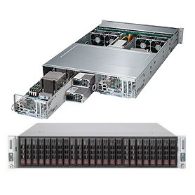 Supermicro 2028TP-DNCFR Intel® C612 LGA 2011 (Socket R) Armadio (2U) Nero, Grigio (SYS-2028TP-DNCFR)