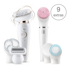 Braun Silk-épil 9 Flex 9100 BS 40 pinzette Oro, Bianco (236634)