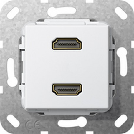 GIRA 567103 presa energia 2 x HDMI Bianco (567103)