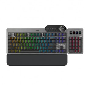 Mountain Everest Max tastiera USB QWERTZ Tedesco Grigio (MG-EVK1G-CR1-DE)