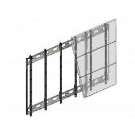 Hagor VWR-3x3 Landscape 139,7 cm (55") Nero, Argento (5405)