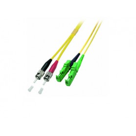 Alcasa 0.5m E2000(AP)-ST cavo a fibre ottiche 0,5 m E-2000 (APC) OS2 Giallo (LW-7005EAT)