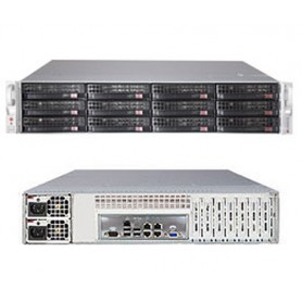 Supermicro 6027R-E1R12L Intel® C602J LGA 2011 (Socket R) Armadio (2U) Nero (SSG-6027R-E1R12L)