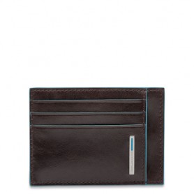 Piquadro PP2762B2R/MO porta biglietti Blu, Marrone (PP2762B2R/MO)