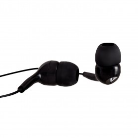 V7 Auricolari stereo, leggeri, isolamento acustico intrauricolare, 3,5 mm, nero (HA105-3EB)