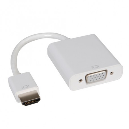 ROLINE HDMI-VGA Cableadapter 0,15 m VGA (D-Sub) HDMI tipo A (Standard) Bianco (RO12.03.3114)