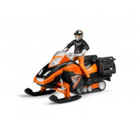 BRUDER Snowmobil m. Fahrer u. Ausst.| 63101 (63101)