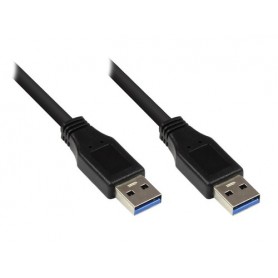 Alcasa 2712-S01 cavo USB 1 m USB 3.2 Gen 1 (3.1 Gen 1) USB A Nero (2712-S01)