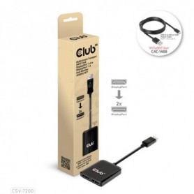 CLUB3D CSV-7200 ripartitore video DisplayPort 2x DisplayPort (CSV-7200)