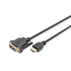 Digitus 2m, HDMI/DVI-D HDMI tipo A (Standard) Nero (DB-330300-020-S)