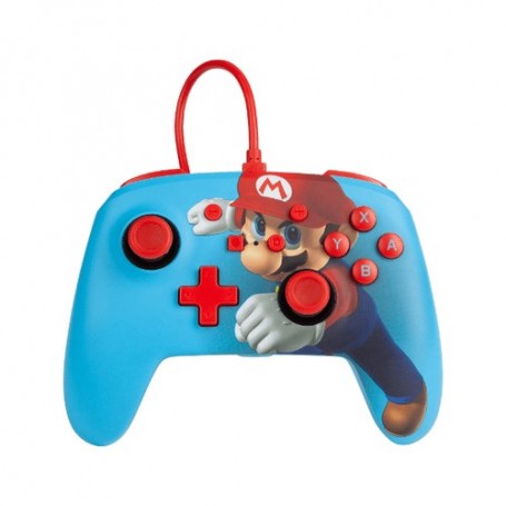 PowerA Enhanced Wired Controller For Nintendo Switch – Mario Punch Multicolore USB Gamepad Analogico/Digitale (151860501)