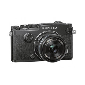 OLYMPUS PEN-F BLACK+17/1,8 Garanzia 4 anni ufficiale Olympus Italia (PEN-F 17 BLACK)