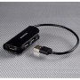 Axagon HUE-X4B hub di interfaccia USB 2.0 480 Mbit/s Nero (HUE-X4B)