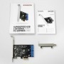 Axagon PCEU-034VL scheda di interfaccia e adattatore Interno USB 3.2 Gen 1 (3.1 Gen 1) (PCEU-034VL)