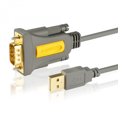 Axagon ADS-1PS cavo seriale Grigio 1,5 m USB 2.0 RS-232 (ADS-1PS)