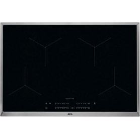 AEG IKB84431XB Piano cottura autonomo a induzione, vetroceramica, telaio in acciaio inox, larghezza 80 cm