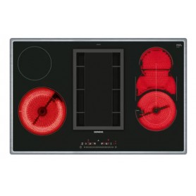 Piano cottura in vetroceramica con cappa Siemens ET845FM11E