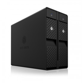 ICY BOX IB-RD3802-C31 Box esterno HDD Nero 3.5"