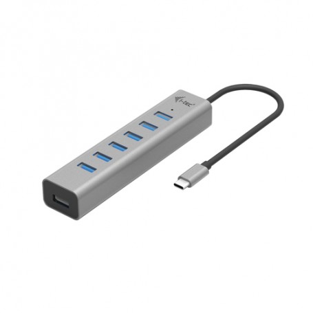 i-tec C31HUBMETAL703 hub di interfaccia USB 3.2 Gen 1 (3.1 Gen 1) Type-C 5000 Mbit/s Grigio
