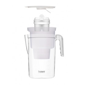 BWT 815485-A Filtraggio acqua Caraffa filtrante 2,6 L Trasparente, Bianco