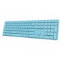 Rapoo E9800M tastiera RF senza fili + Bluetooth QWERTZ Tedesco Blu