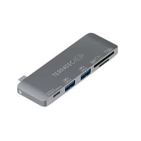 Terratec 283005 hub di interfaccia USB 3.2 Gen 1 (3.1 Gen 1) Type-C 5000 Mbit/s Grigio