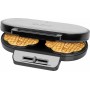 Clatronic 263934 piastra per waffle 2 waffle 1200 W Grigio