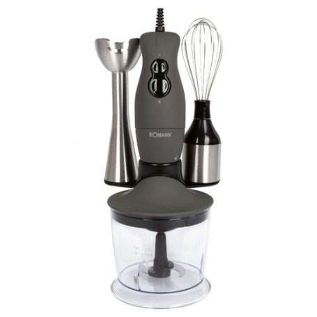 Bomann SMS 6055 CB 0,7 L Frullatore ad immersione 400 W Grigio, Acciaio inossidabile