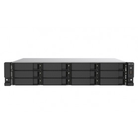 QNAP TS-1273AU-RP-8G server NAS e di archiviazione Armadio (2U) Collegamento ethernet LAN Nero, Grigio V1500B (TS-1273AU-RP-8G)