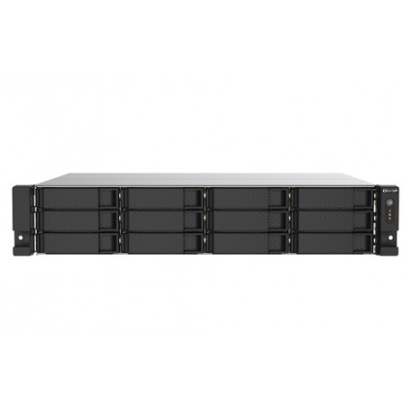 QNAP TS-1273AU-RP-8G server NAS e di archiviazione Armadio (2U) Collegamento ethernet LAN Nero, Grigio V1500B (TS-1273AU-RP-8G)