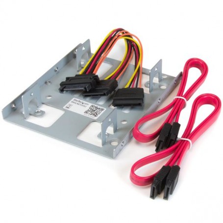 StarTech.com Staffa per doppio HDD da 2,5" a 3,5” per dischi rigidi SATA - Staffa per 2 dischi da 2,5" a 3,5”  (BRACKET25X2)