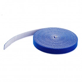StarTech.com Rotolo di nastro con chiusura a strappo da 7,6 m - Blu (HKLP25BL)