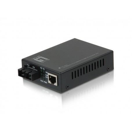 LevelOne FVT-2001 convertitore multimediale di rete 100 Mbit/s 1310 nm Modalità multipla Nero (FVT-2001)