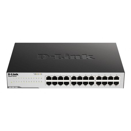 D-Link GO-SW-24G Non gestito L2 Gigabit Ethernet (10/100/1000) 1U Nero (GO-SW-24G)