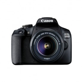 Canon EOS 2000D + EF-S 18-55mm f/3.5-5.6 III Kit fotocamere SLR 24,1 MP CMOS 6000 x 4000 Pixel Nero (2728C002)