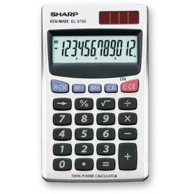 Sharp EL-379SB calcolatrice Tasca Calcolatrice di base Bianco (SH-EL379SB)