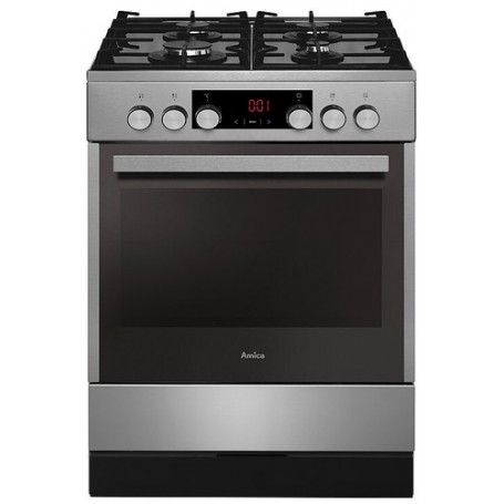 Amica SHEG 914 121 E cucina Piano cottura Gas Nero, Argento A (SHEG 914 121 E)