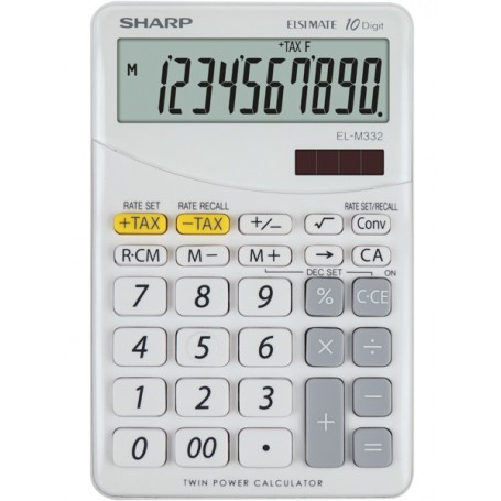 Sharp EL-M332 calcolatrice Desktop Calcolatrice finanziaria Bianco (SH-ELM332BWH)
