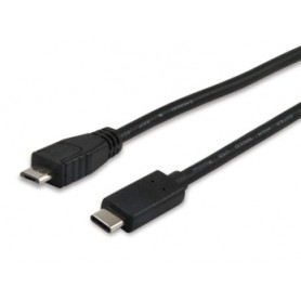 Equip 12888407 cavo USB USB 2.0 1 m Micro-USB B USB C Nero