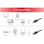 Equip 625454 cavo di rete Nero 5 m Cat6 U/UTP (UTP)