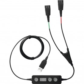 Jabra Link 265 cavo audio USB2.0 2x QD Nero (265-09)