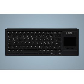 Active Key AK-4400-G tastiera Universale PS/2 QWERTZ Tedesco Nero
