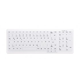 CHERRY AK-C7000 tastiera Medico Wireless a RF + USB QWERTZ Tedesco Bianco