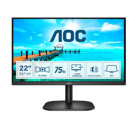AOC B2 22B2H/EU LED display 54,6 cm (21.5") 1920 x 1080 Pixel Full HD Nero (22B2H/EU)