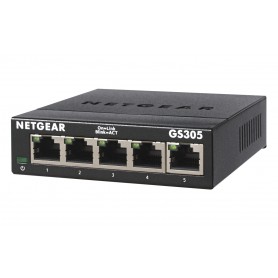 Netgear GS305 Non gestito L2 Gigabit Ethernet (10/100/1000) Nero (GS305-300PES)