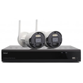 ISIWI KIT WIRELESS CONNECT S2 ISW-K1N8BF2MP-2 GEN1 NVR 8 CANALI + 2 TELECAMERE IP 1080P 2MPX WIRELES (ISW-K1N8BF2MP-2 GEN1)
