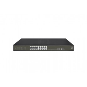 LevelOne GES-2118P switch di rete Gestito L2 Gigabit Ethernet (10/100/1000) Supporto Power over Ethernet (PoE) Nero
