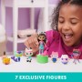 Gabby's Dollhouse , Set di personaggi a tema festa da ballo con bambola di Gabby, 6 gatti giocattolo e accessori, per bambini da